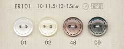 FR101 DAIYA BUTTONS Botão de poliéster tipo concha