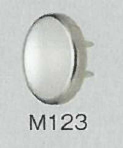 M123 Botão de pressão com topo pérola para malha, tipo padrão, 10,5 mm