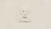 788A DAIYA BUTTONS Botão de poliéster de dois furos (formato de flor)