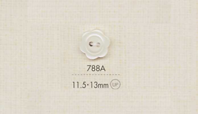 788A DAIYA BUTTONS Botão de poliéster de dois furos (formato de flor)
