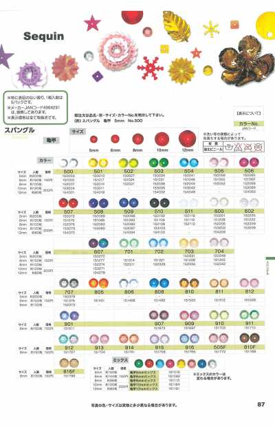 スパングル 亀甲 Paetê tartaruga