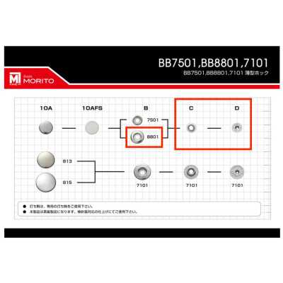 8801 8801B/C/D Peças inferiores (conjunto de soquete/pino/poste)
