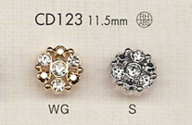 CD123 Botão Bijou com Strass