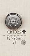 CB1022 Botões de metal prateado para jaqueta