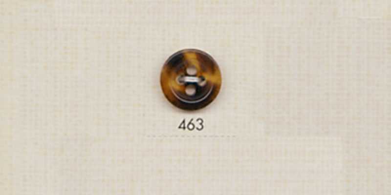 463 DAIYA BUTTONS Botão de poliéster estilo búfalo com quatro furos (Marrom)