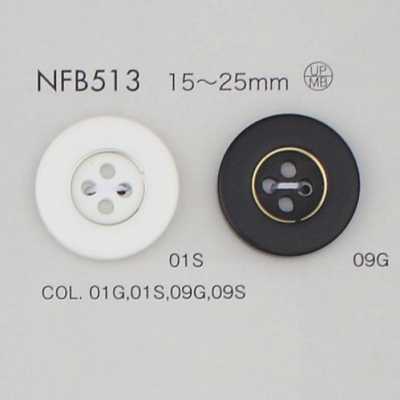 NFB513 Botão de resina de poliéster/latão