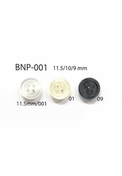 BNP-001 Botão de poliéster bio com 4 furos