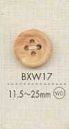 BXW17 Botão De 4 Furos De Madeira De Material Natural