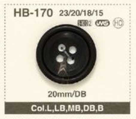 HB-170 Botão natural de chifre de búfalo-d'água para ternos/jaquetas, 4 furos