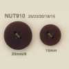 NUT-910 Botão De 4 Orifícios De Porca De Material Natural