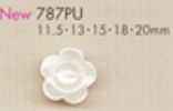 787PU Botão em formato de flor