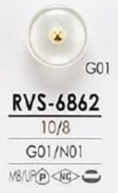 RVS6862 Botão esférico de metal estilo pin-curl para tingimento