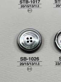 SB-1026 Frente De 4 Furos Em Madrepérola, Botões Brilhantes[Botão] IRIS subfoto