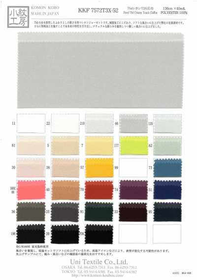 KKF7572T3X-52 Chiffon 75D T3X largura larga