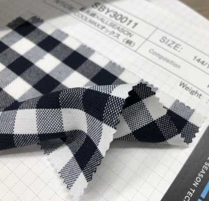 SBY30011 Super Long Cotton X ALL SEASON COOLMAX Oxford(Pattern)[Têxtil / Tecido] SHIBAYA subfoto