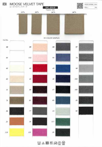 SIC-2512 Fita de veludo mousse