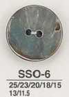 SSO6 Botão Brilhante De 2 Furos De Material Natural Shell