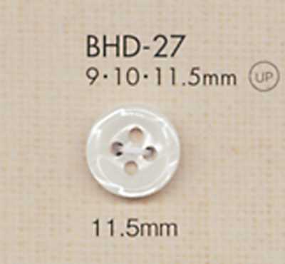 BHD27 DAIYA BUTTONS Botão de poliéster com aparência de concha, resistente a impacto, de quatro furos RIVER