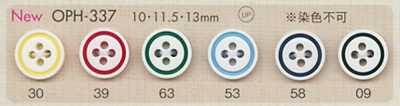 OPH337 DAIYA BUTTONS Botão de poliéster de quatro furos resistente a impactos