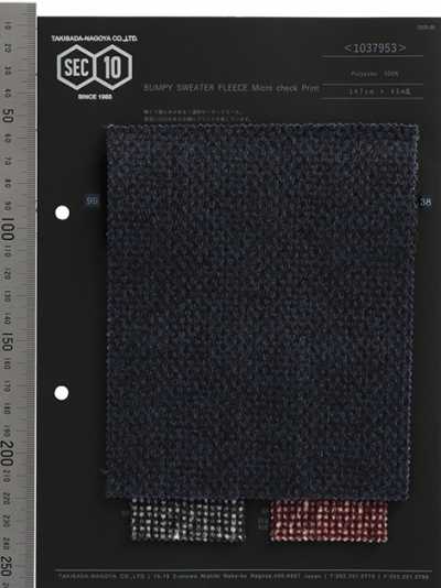 Suéter Fleece Dobby Micro Check Print