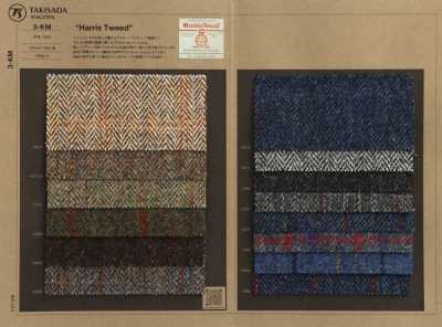 3-KM HARRIS Harris Tweed Xadrez Espinha de Peixe Aveia