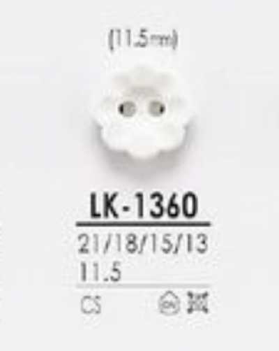 LK-1360 Botão de 2 furos semibrilho feito de resina de caseína