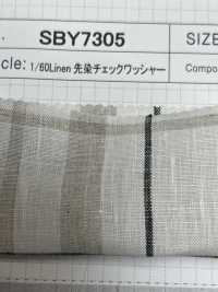 SBY7305 Arruela De Retenção Tingida De Fio De Linho 1/60[Têxtil / Tecido] SHIBAYA subfoto