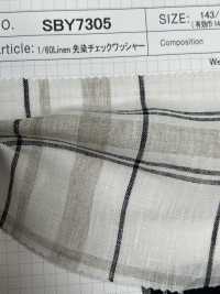 SBY7305 Arruela De Retenção Tingida De Fio De Linho 1/60[Têxtil / Tecido] SHIBAYA subfoto