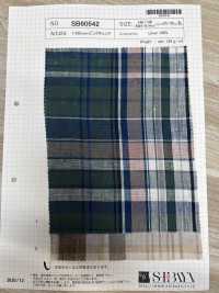 SB60542 1/60 Linen Big Check[Têxtil / Tecido] SHIBAYA subfoto