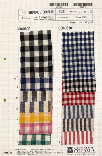 SB60610 Vichy de linho