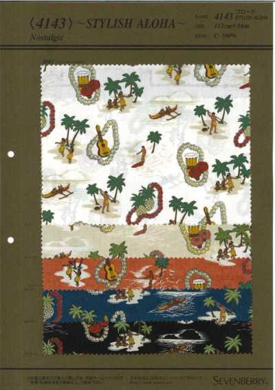 4143 Popeline 40S Estiloso Aloha(Nostalgi