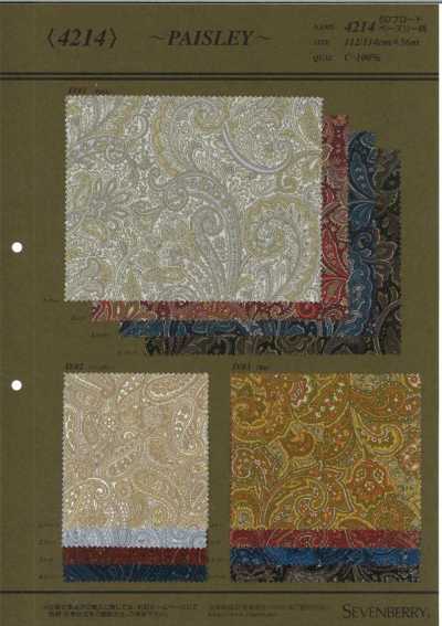 4214 SEVENBERRY® 50s Popeline com padrão paisley