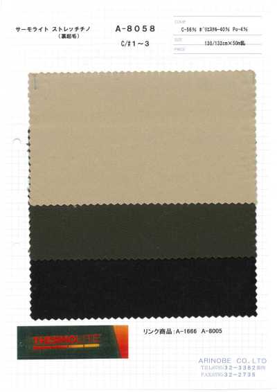 A-8058 Thermolite Stretch Chino (Verso Escovado)