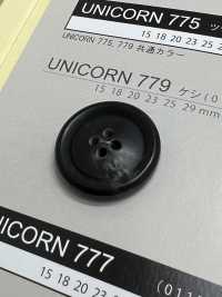 UNICORN779 [Estilo Buffalo] Botão De 4 Furos Com Borda, Sem Brilho NITTO Button subfoto