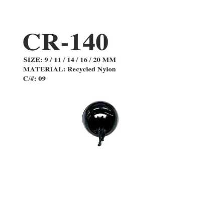 CR-140 Terminal de cordão de nylon reciclado para rede de pesca, redondo