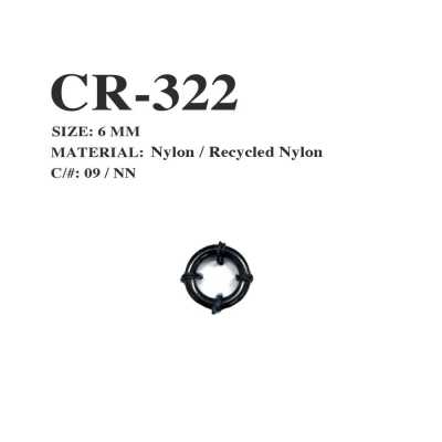 CR-322 Anel terminal tipo cordão de náilon reciclado para rede de pesca