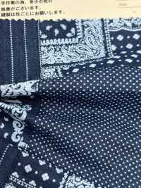 INDIA-469 Projeto De Descarga De Retalhos índigo[Têxtil / Tecido] ARINOBE CO., LTD. subfoto
