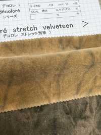 DCL238 Stretch Velveteen Decolore (Alvejante Irregular)[Têxtil / Tecido] Kumoi Beauty (Chubu Velveteen Corduroy) subfoto