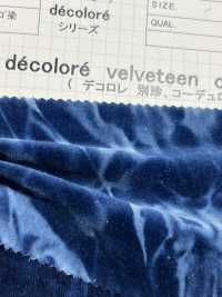 DCL128-ID Sarja Decorore Kanpachi Veludo Tintura Índigo[Têxtil / Tecido] Kumoi Beauty (Chubu Velveteen Corduroy) subfoto