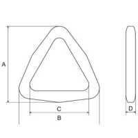 TR Anel Triângulo[Fivelas E Anel] NIFCO subfoto