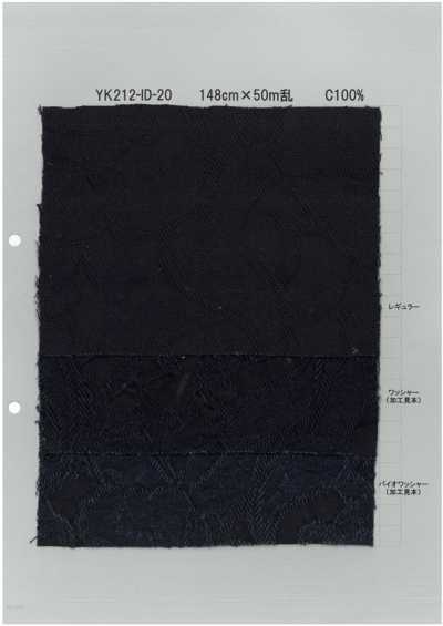 YK212-ID-20 Tear Jacquard de última geração Paisley 7oz