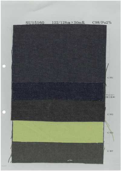 SU15160 Denim stretch colorido 8 oz