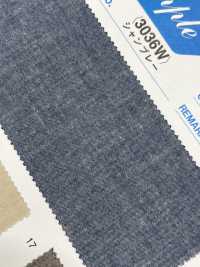 3036W Chambray De Cor 30/1 Com Acabamento De Arruela[Têxtil / Tecido] Têxtil Yoshiwa subfoto