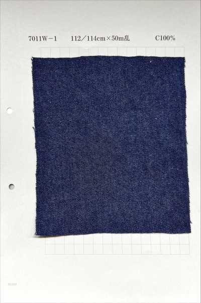 7011W Cor Acabamento lavado em denim 12 Oz Azul-marinho