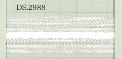 DS2988 Renda de algodão Largura: 23mm