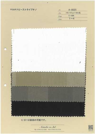 A-8025 Chino listrado multi-dobby