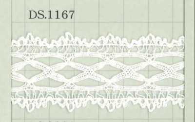 DS1167 Renda de algodão Largura: 33mm