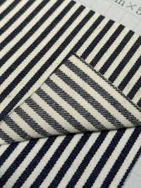 W1027-4 Algodão Bold Stripe Denim[Têxtil / Tecido] Têxtil Yoshiwa subfoto