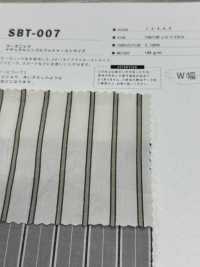SBT-007 Listras Lavadas Com Rugas Naturais Orgânicas[Têxtil / Tecido] Fibra Kuwamura subfoto
