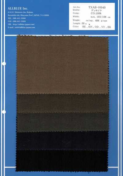 TXAB-H040 Deck Piquê